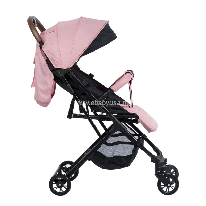 COCHE MALETA EBABY RESPALDAR RECLINABLE KALAN ROSADO - 4