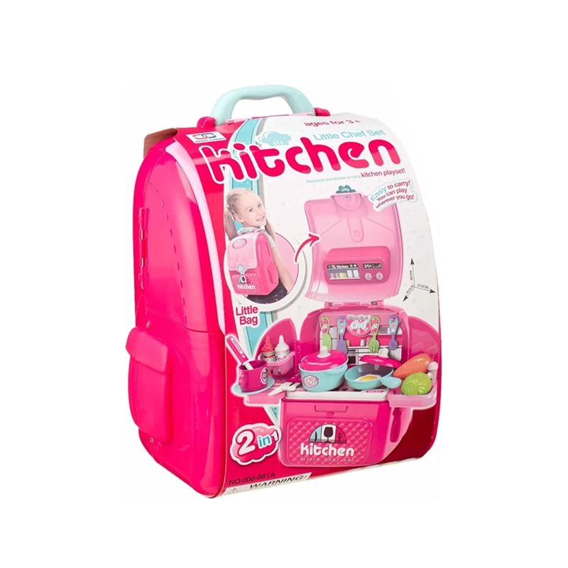 JUGUETE SET DE COCINA MOCHILA 2 EN 1 008-961A - 3