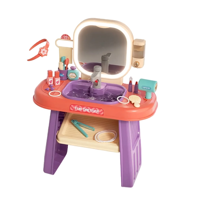 JUGUETE SET DE BELLEZA TOCADOR MUSICAL Y LUZ LED 008-959 - 2