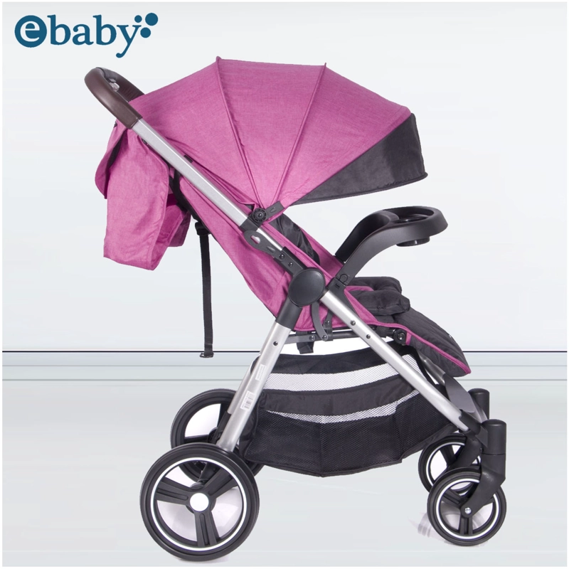 COCHE DE PASEO «ATTON DELUX» EBABY ROSADO - 3