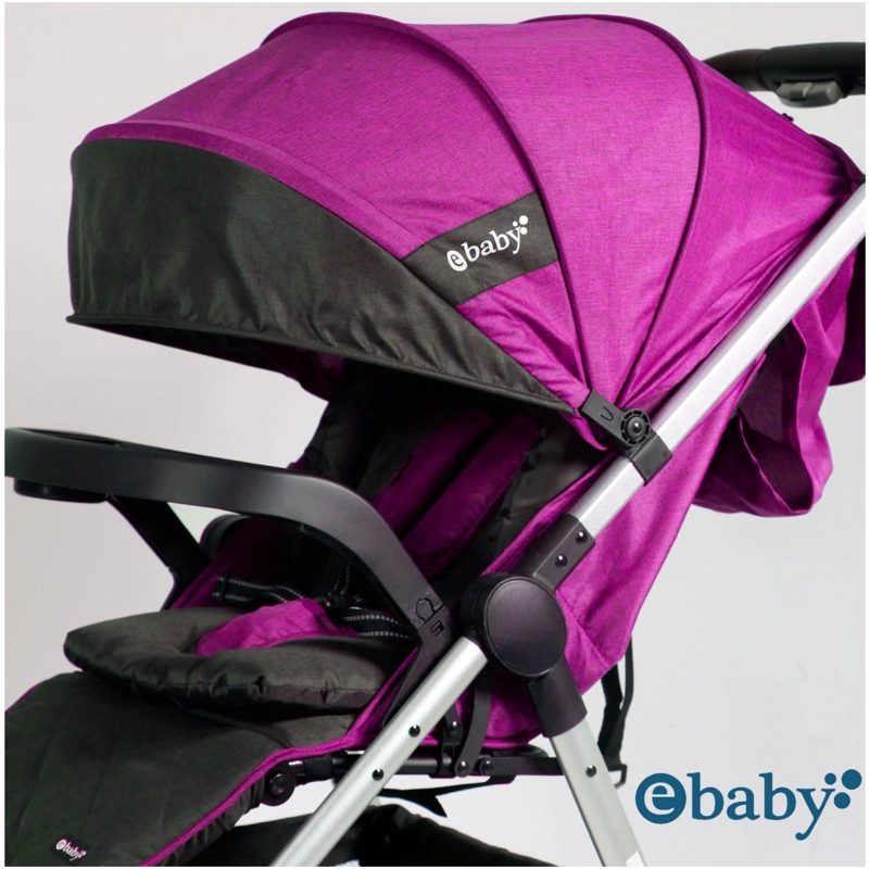 COCHE DE PASEO «ATTON DELUX» EBABY ROSADO - 4