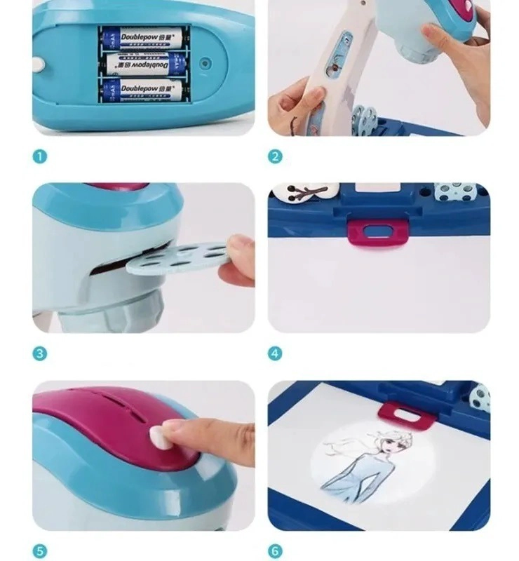 SET PROYECTOR DE DIBUJO DE FROZEN - 3