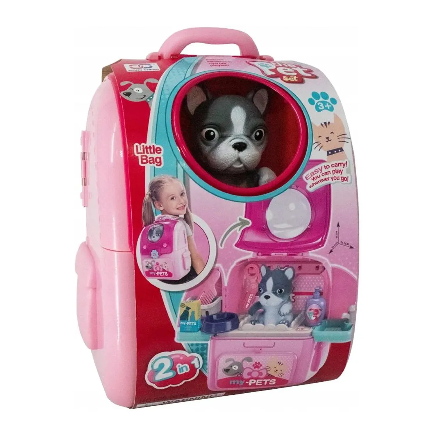 JUGUETE KIT DE VETERINARIA 2 EN 1 CON PERRITO 008-967B-2 - 2