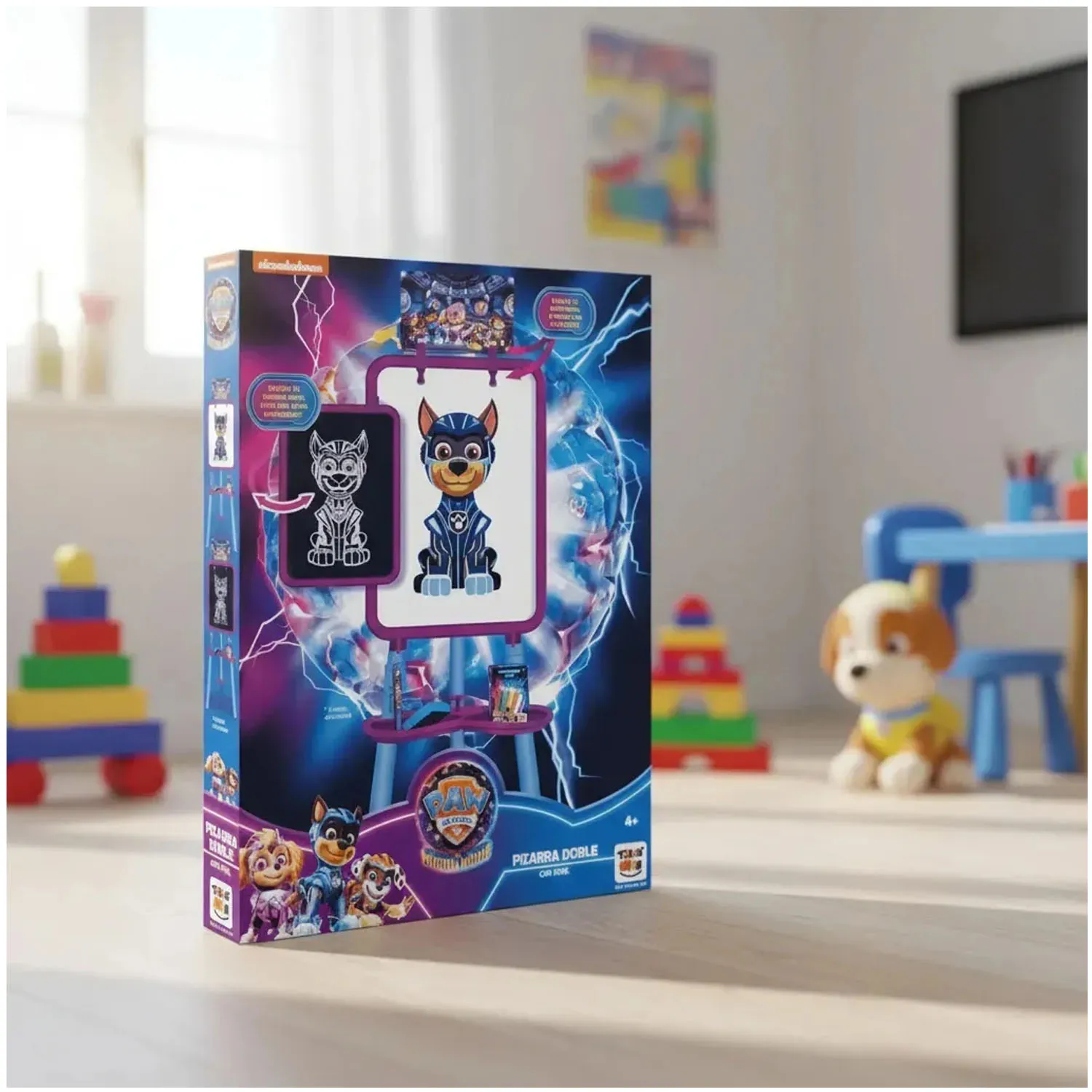 PIZARRA DOBLE CON ATRIL PAW PATROL - 4