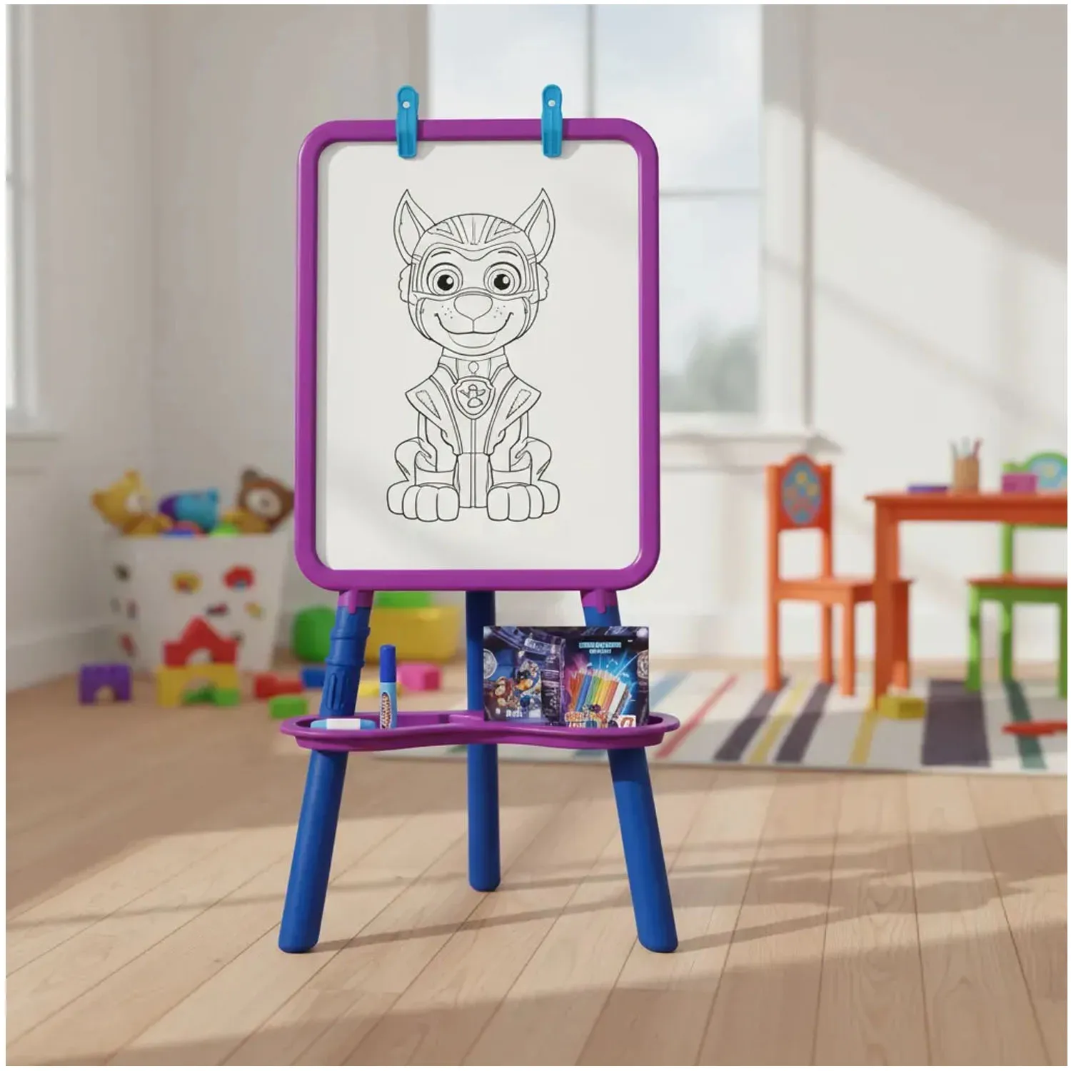 PIZARRA DOBLE CON ATRIL PAW PATROL - 5