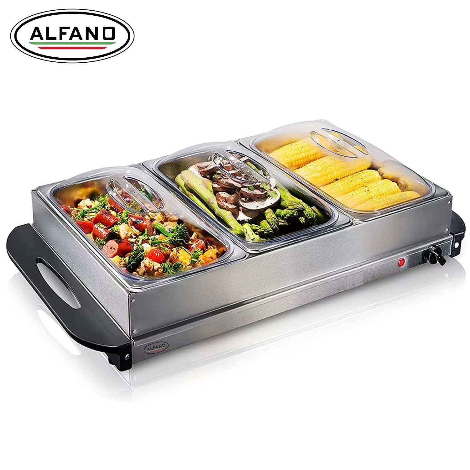 SAMOVAR CALENTADOR Y SERVIDO BUFFET DE 3 DIVISIONES - 3
