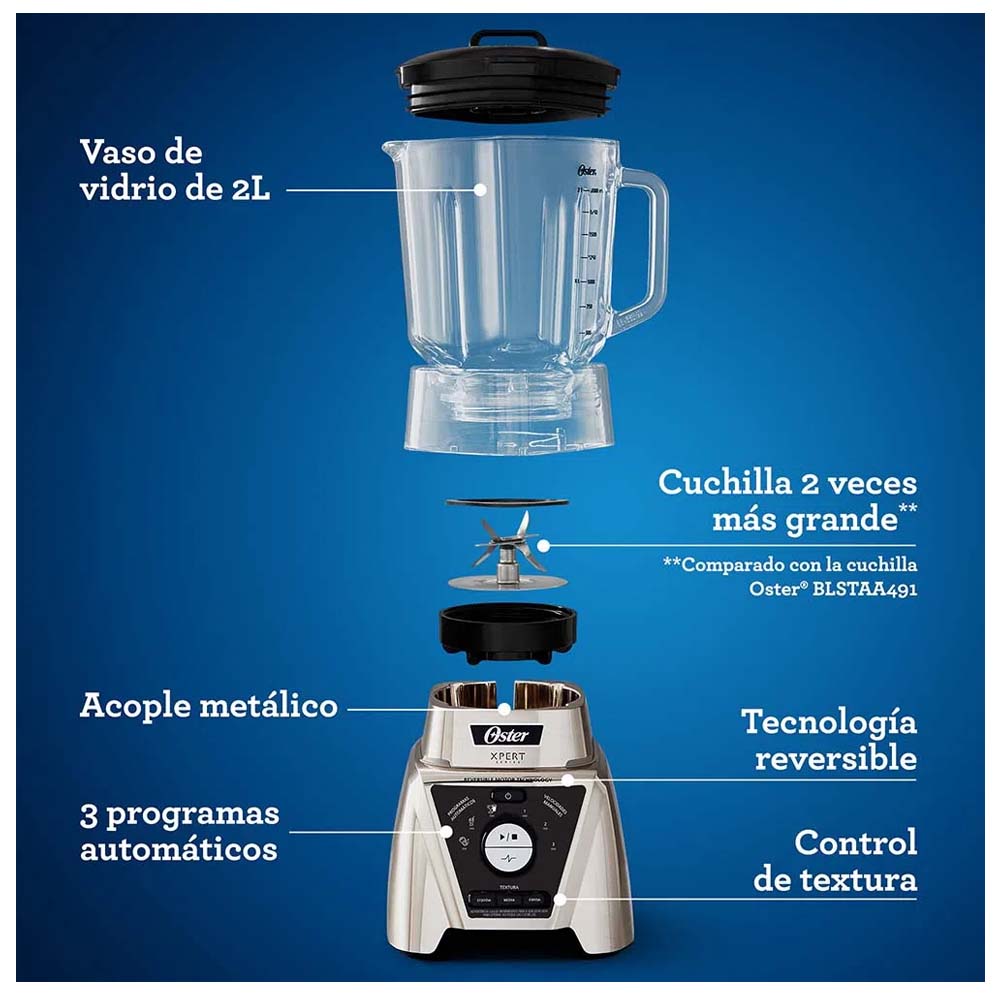 LICUADORA XPERT 2LTS Y UN BLEND N GO BLST3BCPG - 6