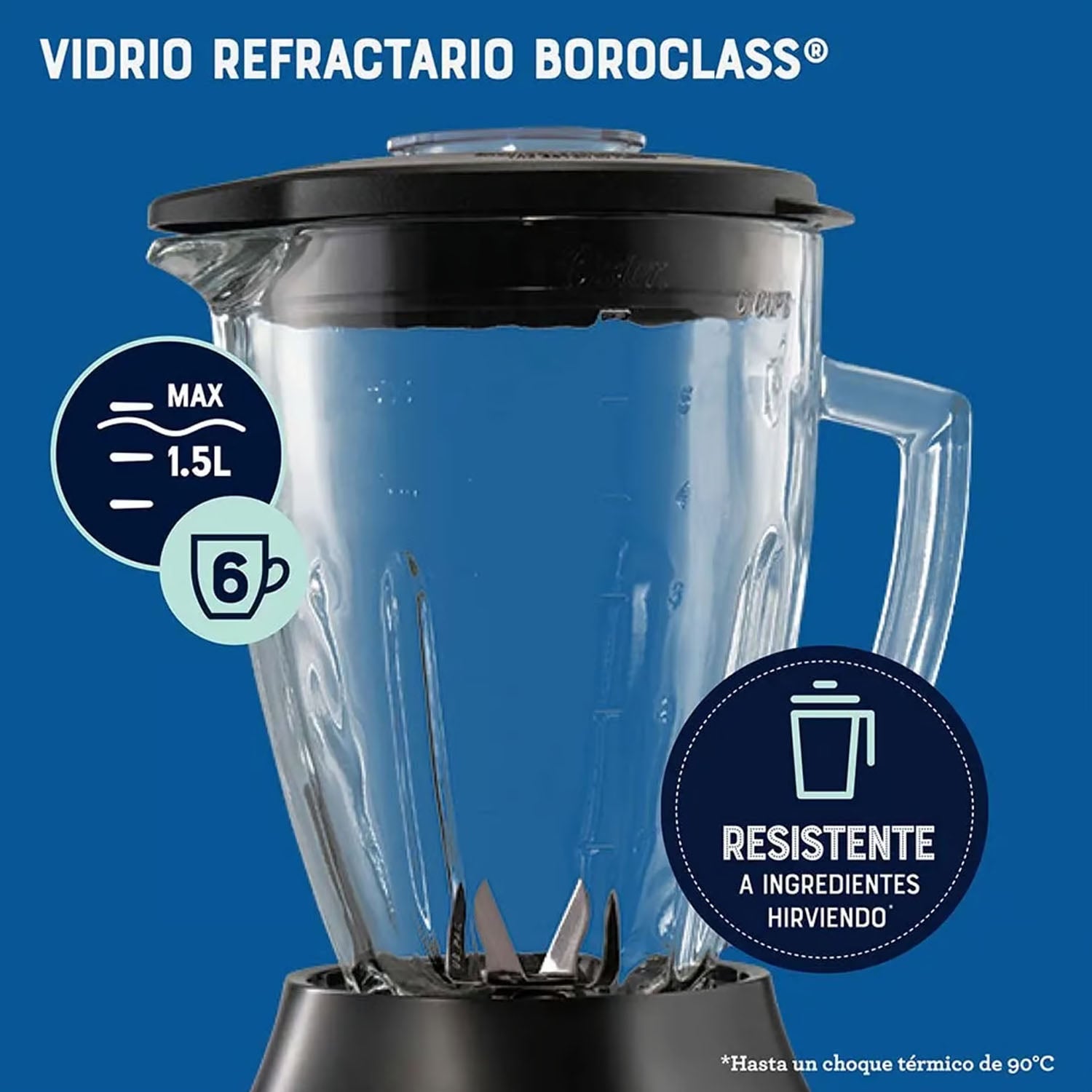 LICUADORA 6 VELOCIDADES OSTER PICAHIELO 800W BLSTPEG-NPB - 4