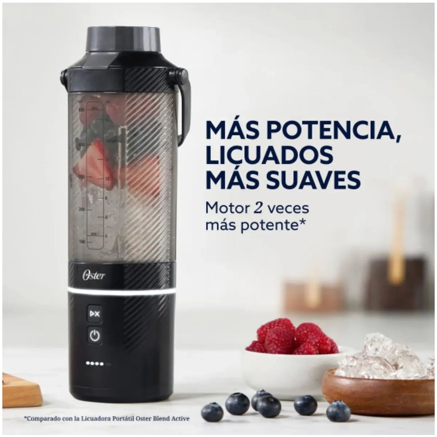 LICUADORA PORTÁTIL OSTER GOMAX, 590 ML , PARA SMOOTHIES, NEGRO, BLSTGFP-B20 - 4