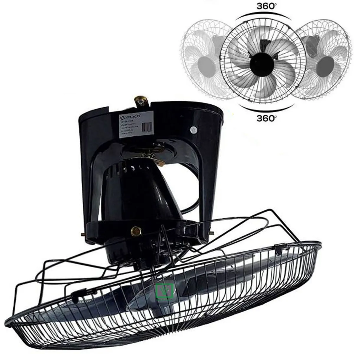 VENTILADOR DE TECHO ORBITAL 360° OCF7919 NEGRO - 2