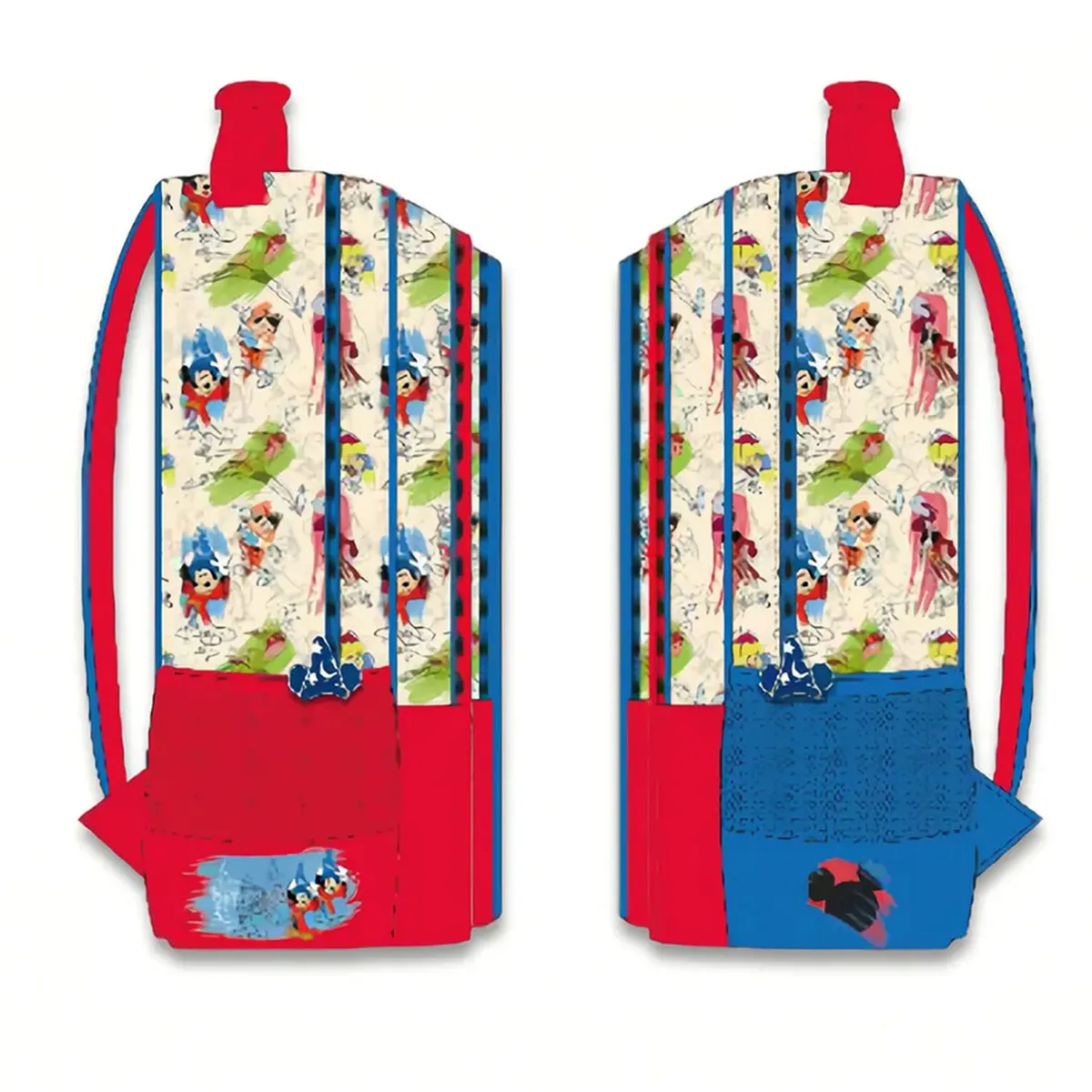 SET DE MOCHILA A4 CON RUEDAS LONCHERA Y CARTUCHERA MICKEY MOUSE