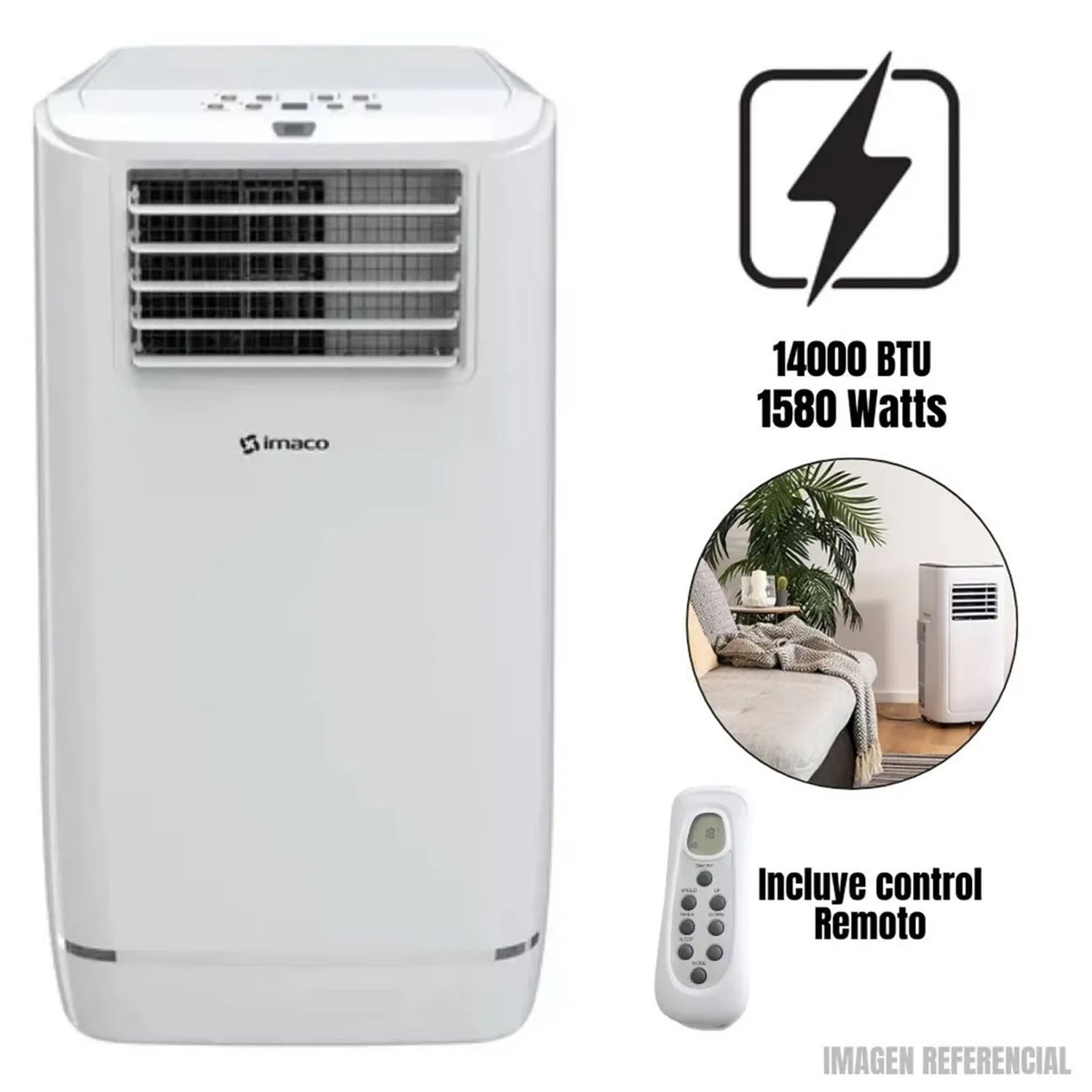 AIRE ACONDICIONADO PORTÁTIL IMACO AC1416 - 4