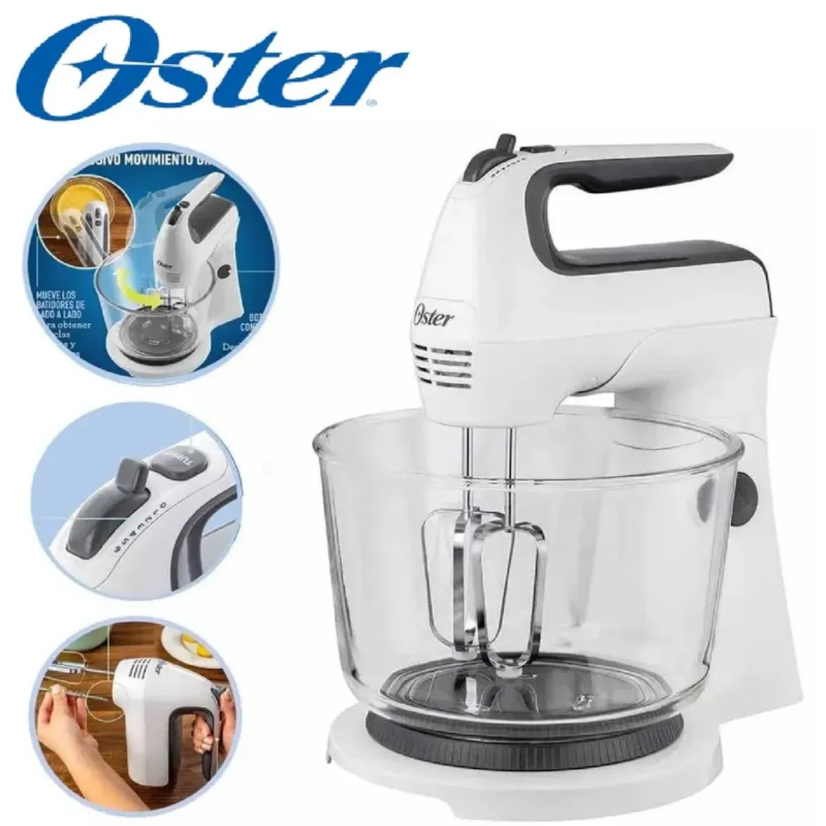 BATIDORA DE MANO Y PEDESTAL OSTER 250W FPSTHS3611 - 1