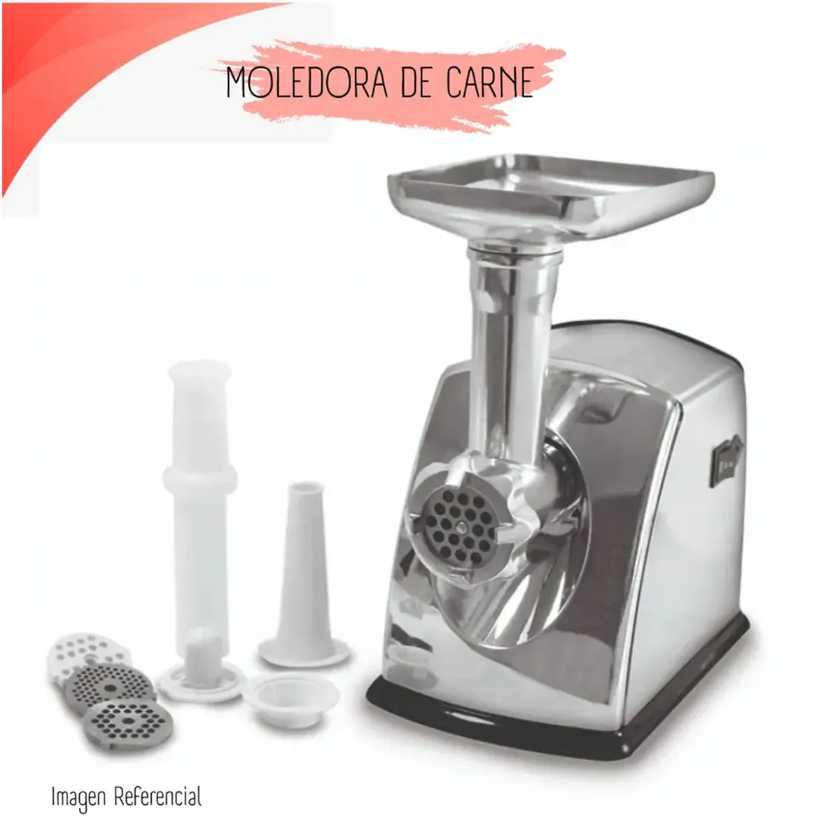 MOLEDOR DE CARNE FINEZZA ELÉCTRICA FZ-102MC POTENCIA 1800 WATTS - 2