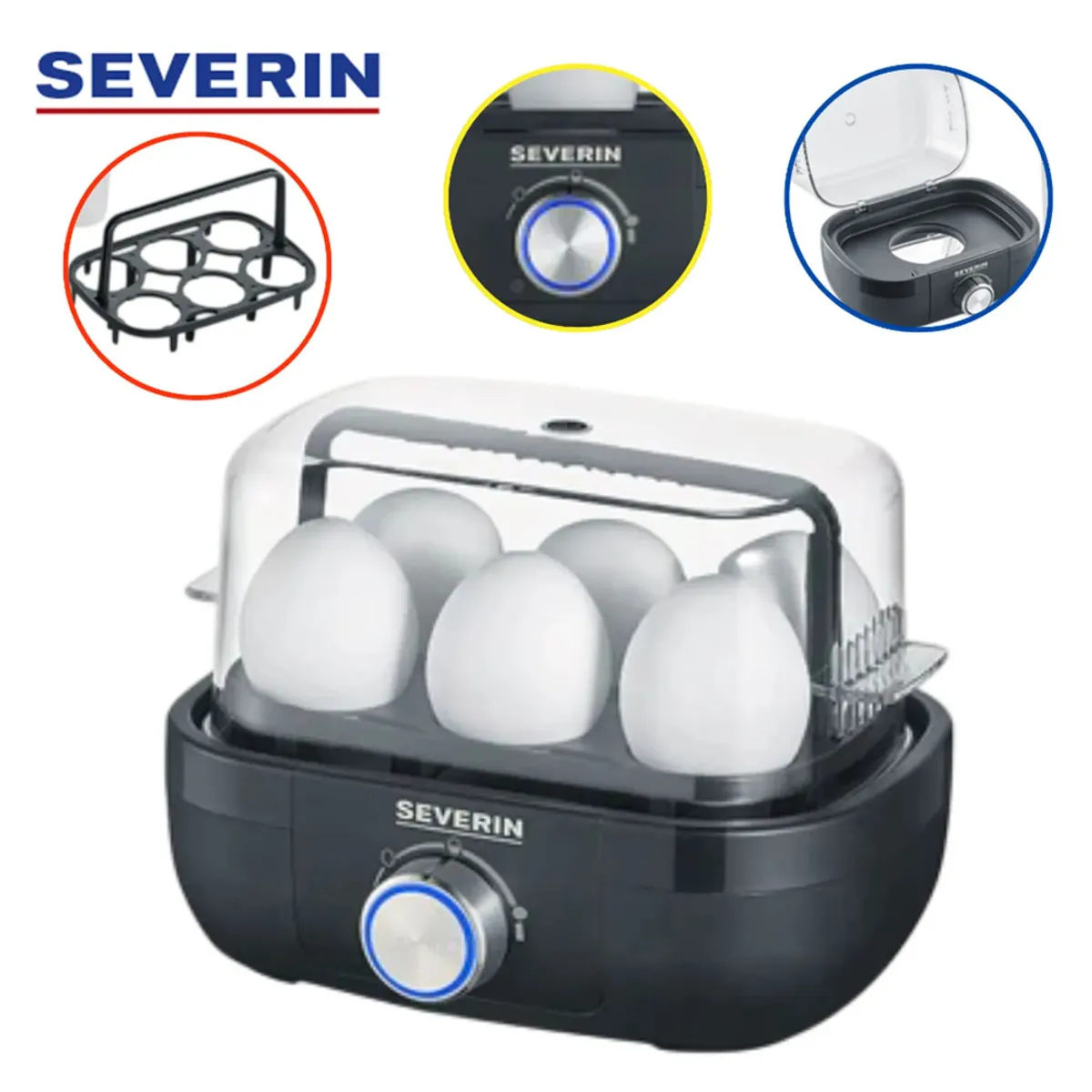 HERVIDOR DE HUEVOS CON CONTROL DE COCCIÓN - EK3166 - 1
