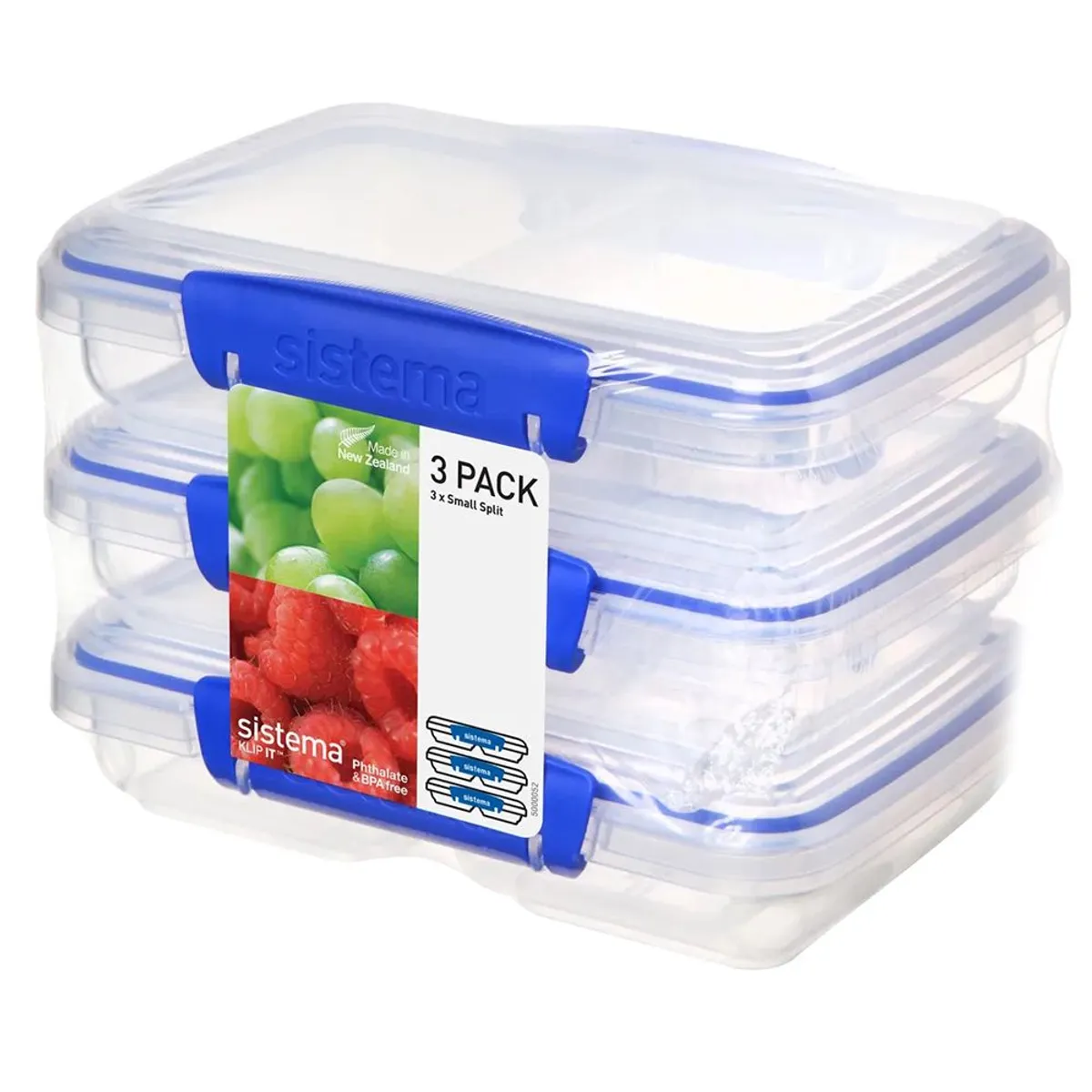 JUEGO DE 3 CONTENEDORES PEQUEÑO PARA ALIMENTOS SISTEMA 1513ZS - 1