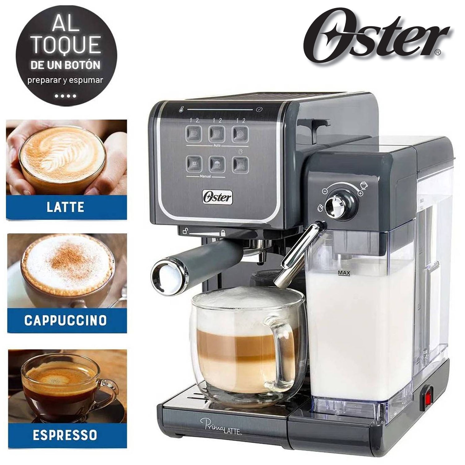 CAFETERA AUTOMATICA PRIMALATTE TOUCH 19 BARES - 1