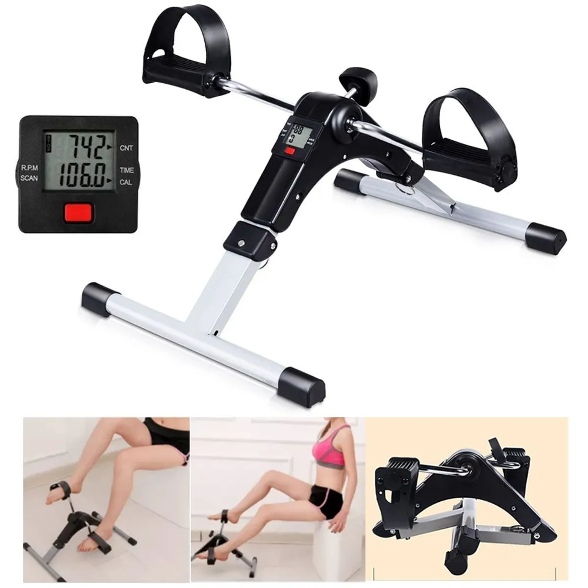PEDALERA EJERCITADOR DIGITAL TERAPIA PIERNAS Y BRAZOS - 1