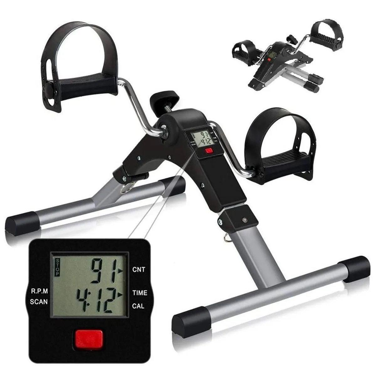 PEDALERA EJERCITADOR DIGITAL TERAPIA PIERNAS Y BRAZOS - 2