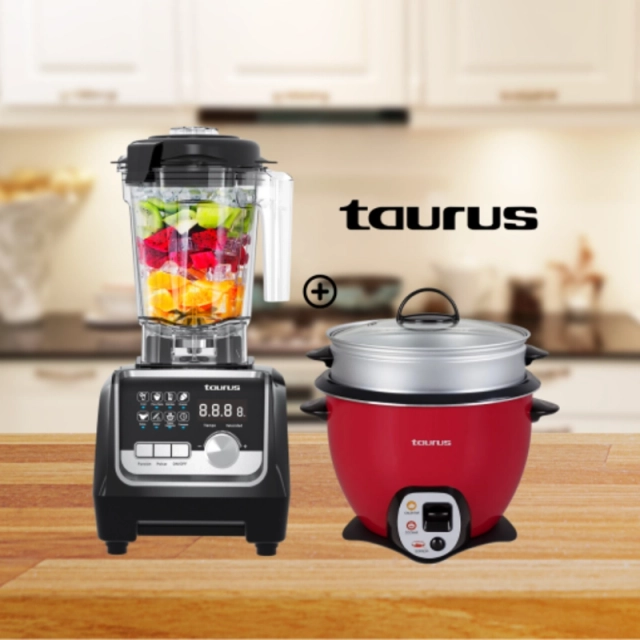 LICUADORA ELITE PROFESSIONAL TAURUS + OLLA ARROCERA TAURUS TRC-18 - 1