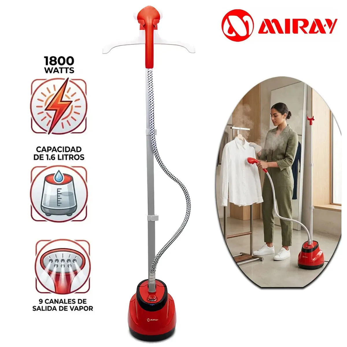 VAPORIZADOR DE PRENDAS MIRAY VPM-10 - 1