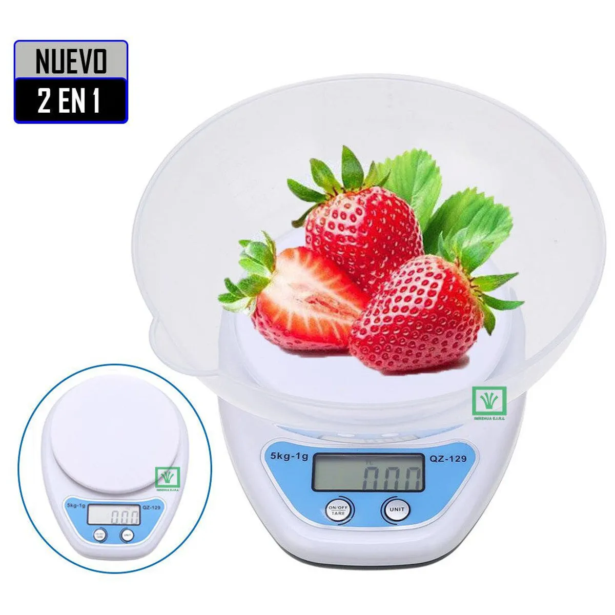 BALANZA GRAMERA DIGITAL 5KG DE REPOSTERÍA 2EN1 - 1