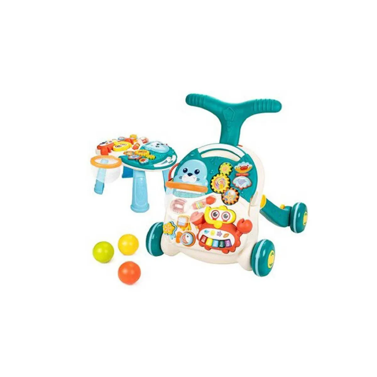 ANDADOR Y MESA ACTIVA PARA BEBÉS 2 EN 1 CELESTE - 2