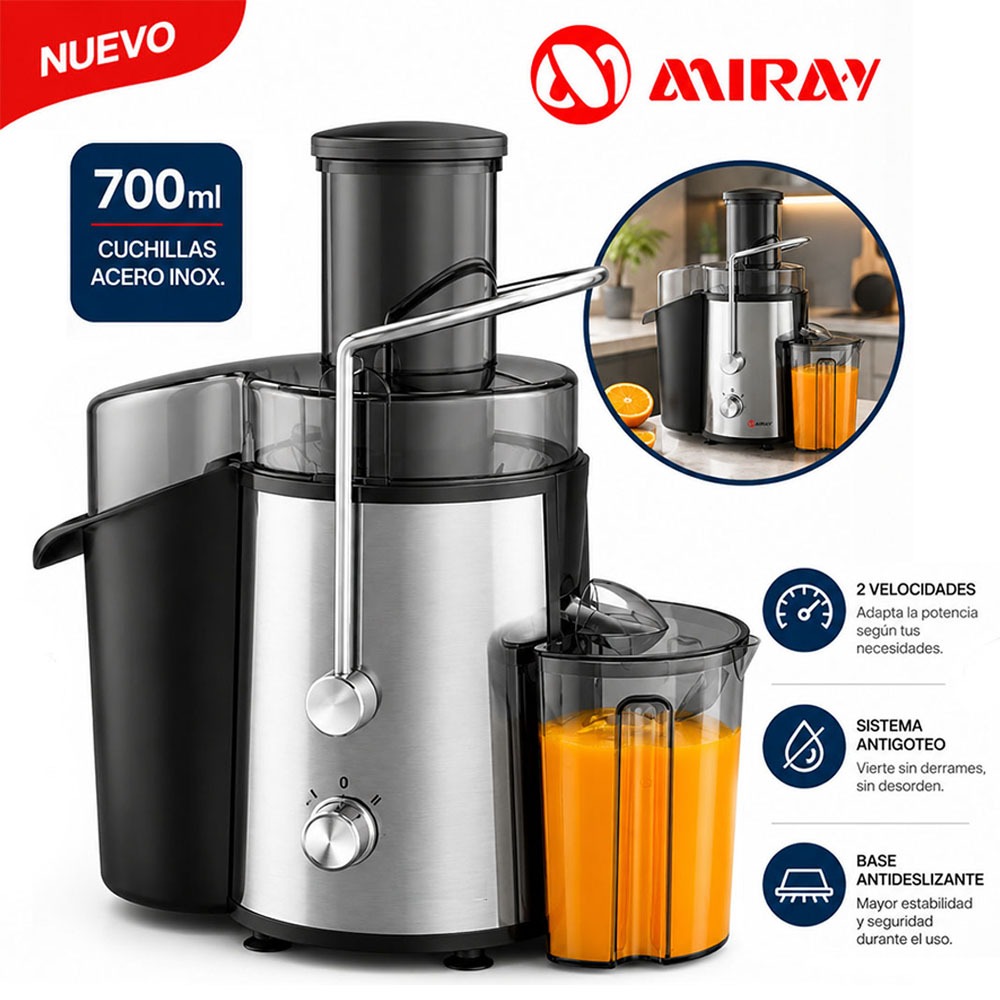 EXTRACTOR DE JUGO MIRAY EM-41 800W - 1