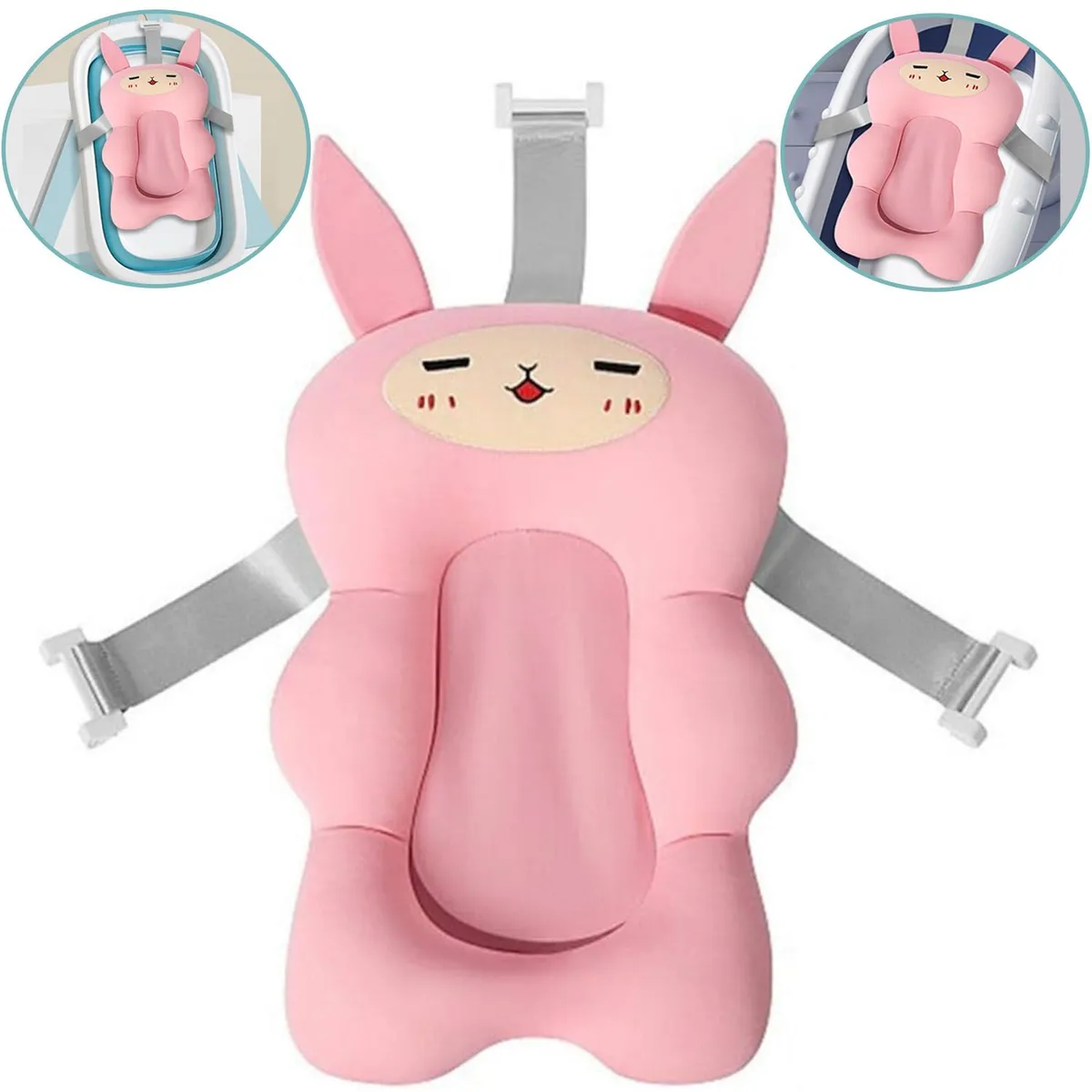 ALMOHADILLA COJÍN PARA TINA DE BAÑO ROSADO - 1