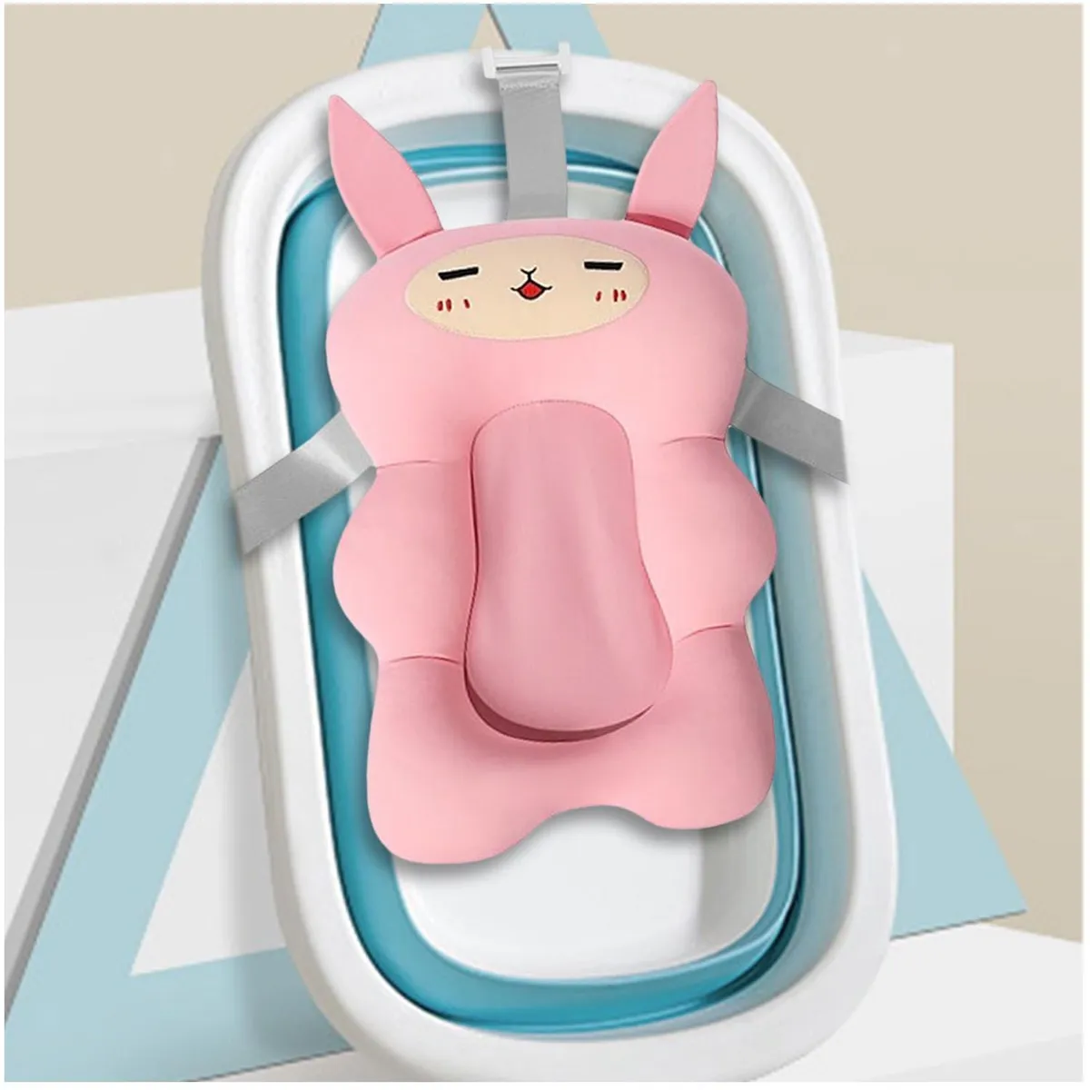 ALMOHADILLA COJÍN PARA TINA DE BAÑO ROSADO - 3