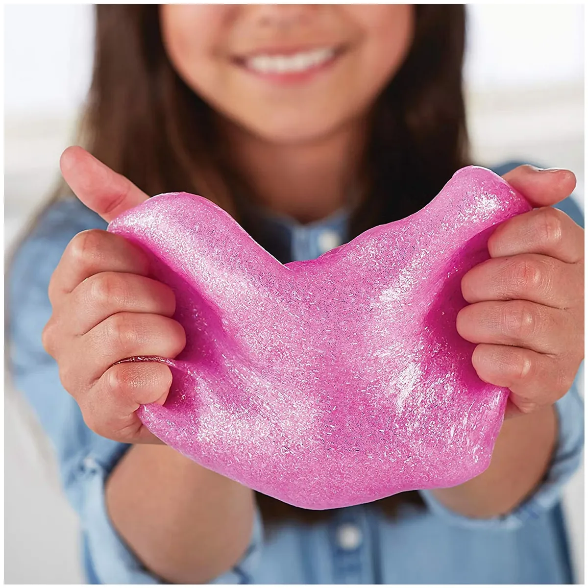 PACK HAZ SLIME GLITTER GLOW FUCSIA - 4