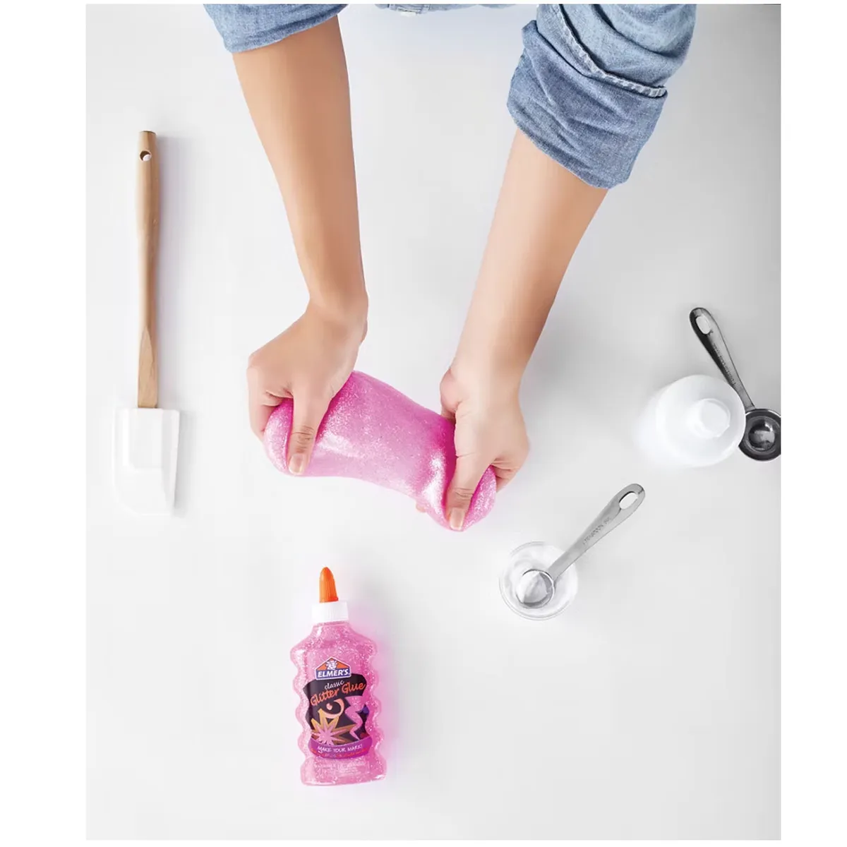PACK HAZ SLIME GLITTER GLOW FUCSIA - 8