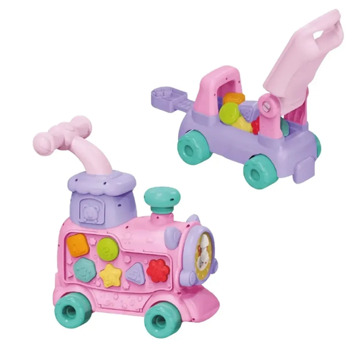 CAMINADOR MULTIFUNCIONAL 'TRAIN WALKER' 5 EN 1 ROSADO - 8