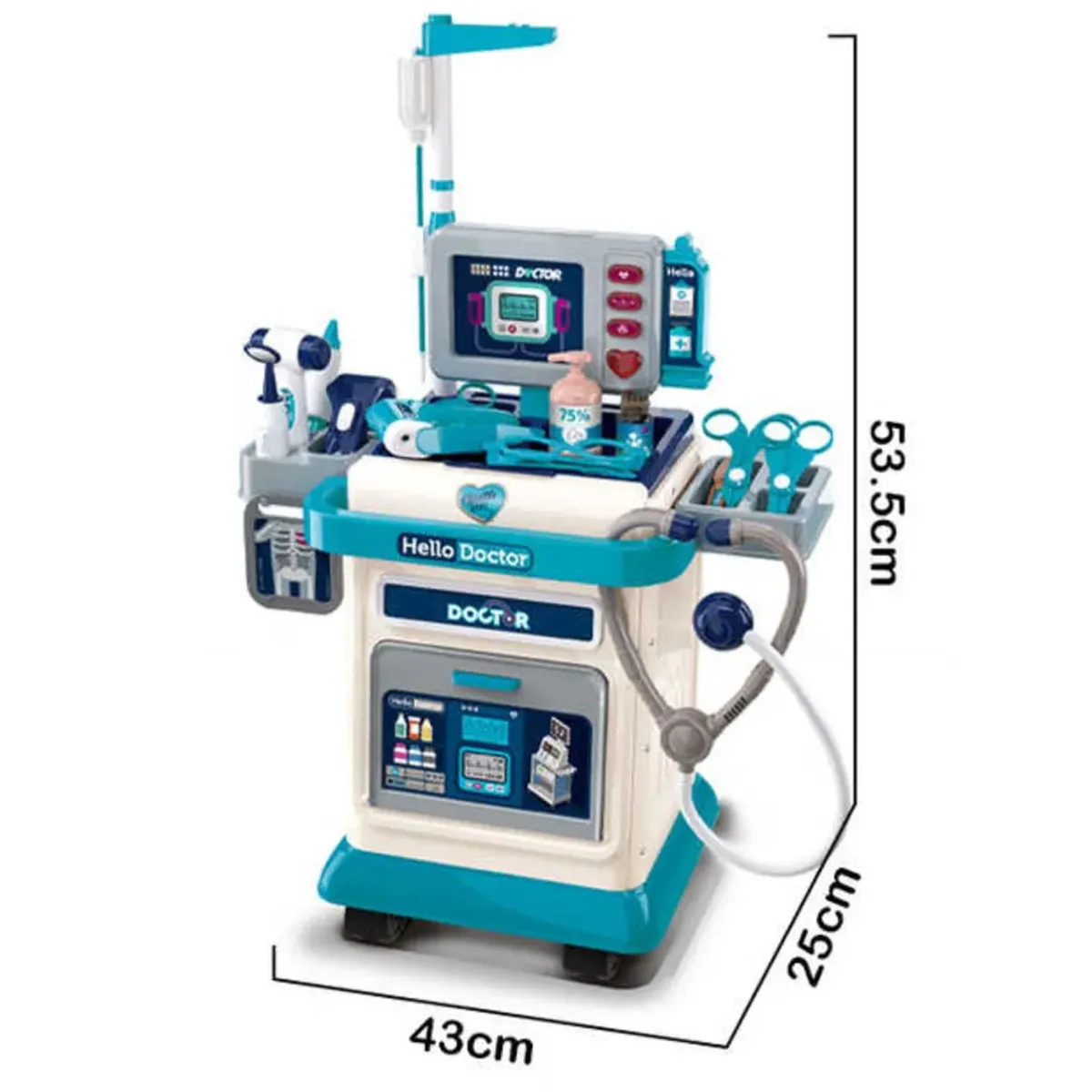 SET DE DOCTOR CARRITO MEDICO 37 PIEZAS - 5