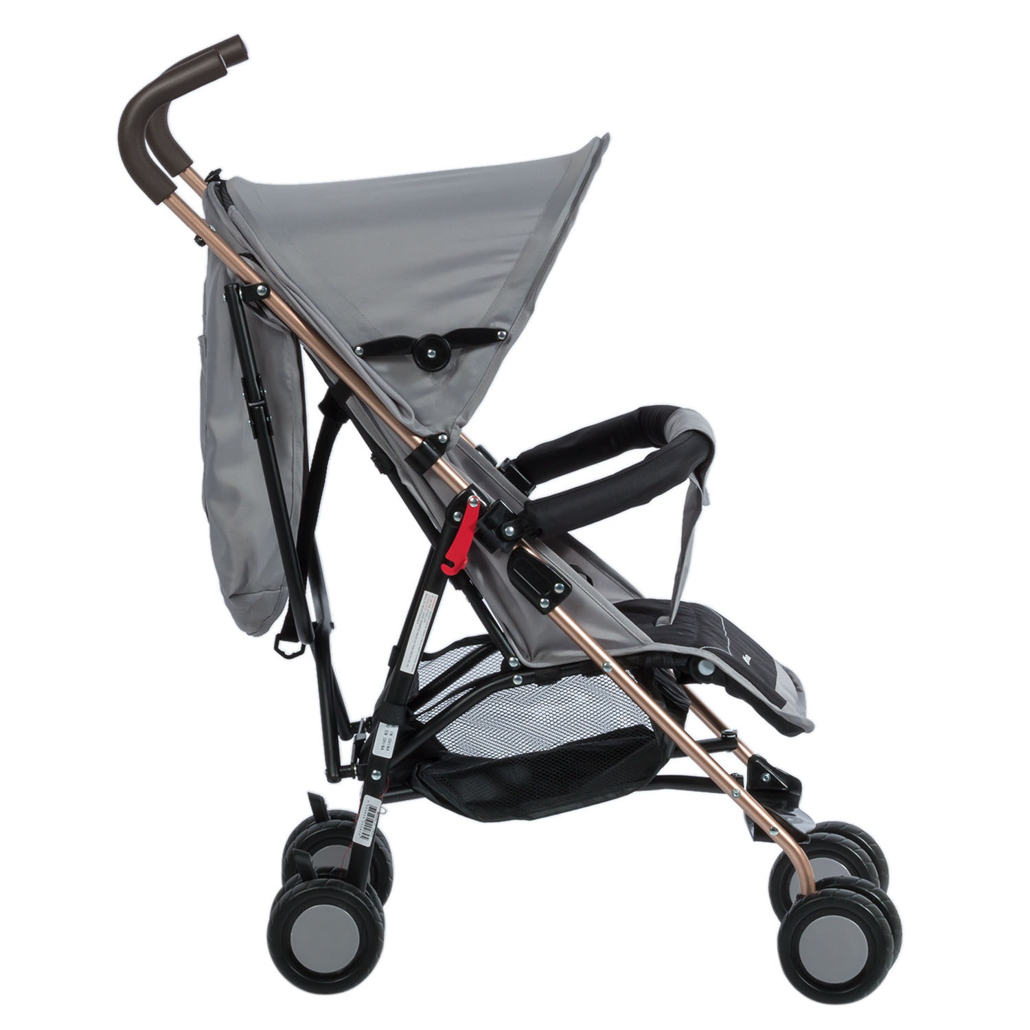 COCHE BASTÓN RECLINABLE EBABY ZAZU EB217-1 GRIS - 2