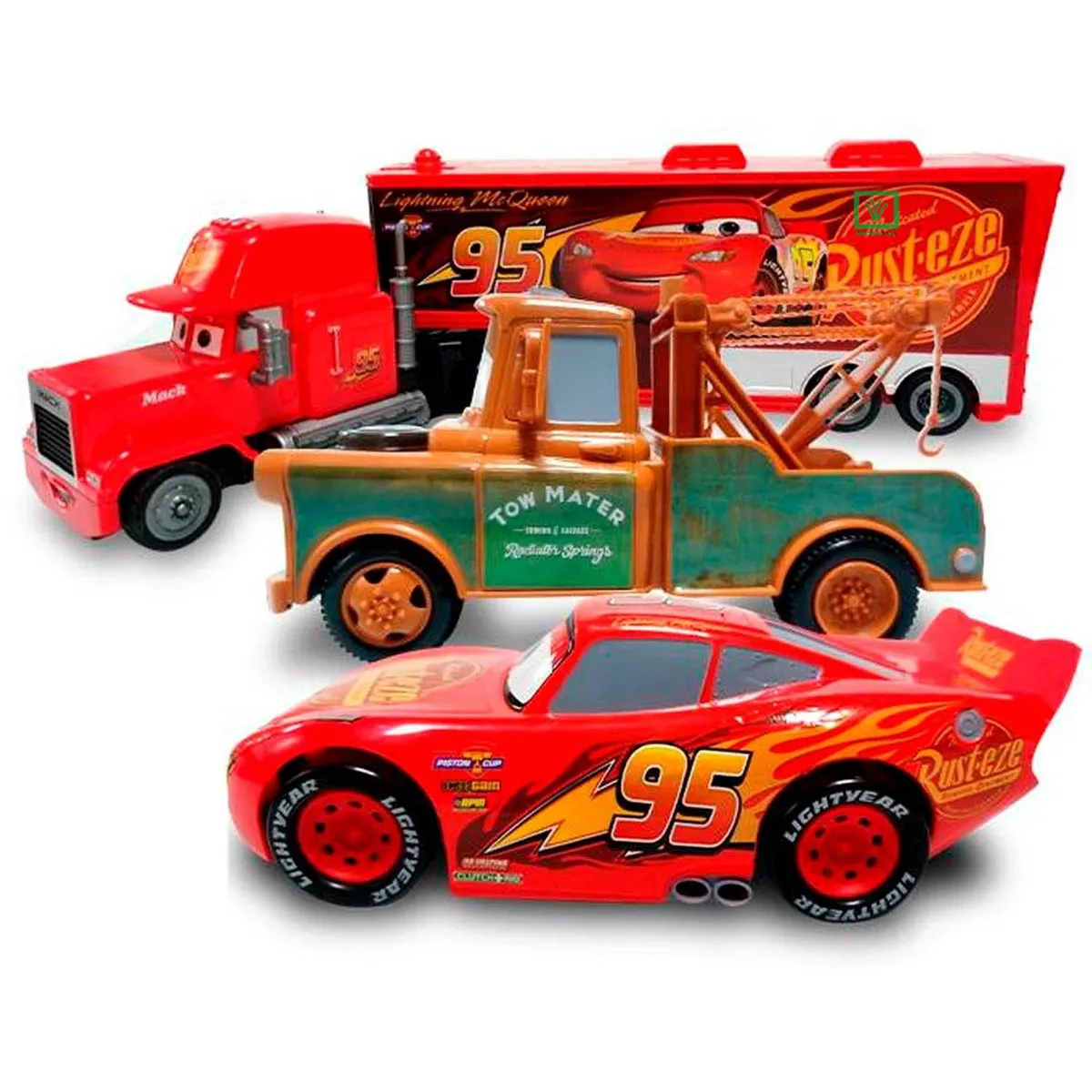 COCHES DE FRICCIÓN CARS MATER MCQUEEN Y MACK - 3