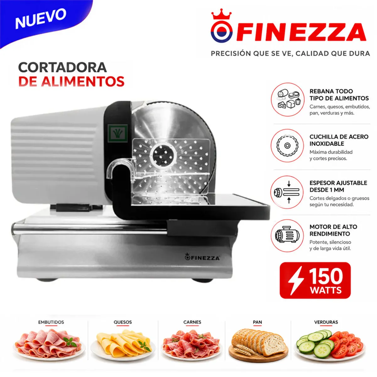 CORTADORA REBANADORA DE EMBUTIDOS FZ-106RA - 1