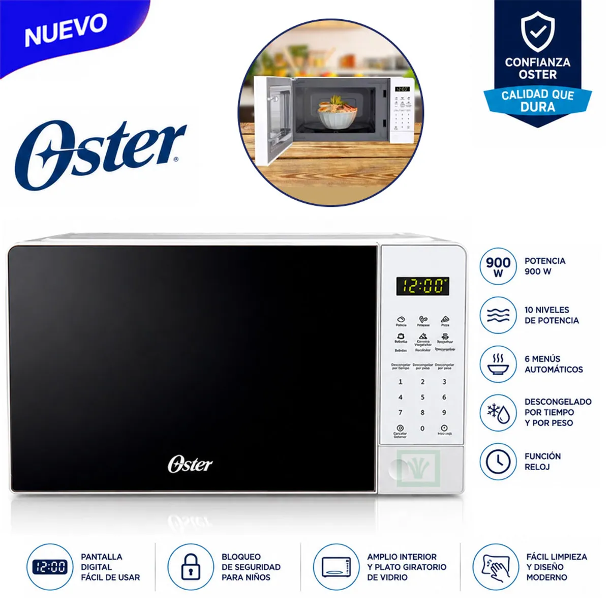 HORNO MICROONDAS OSTER 20L POGGE2701 - 1