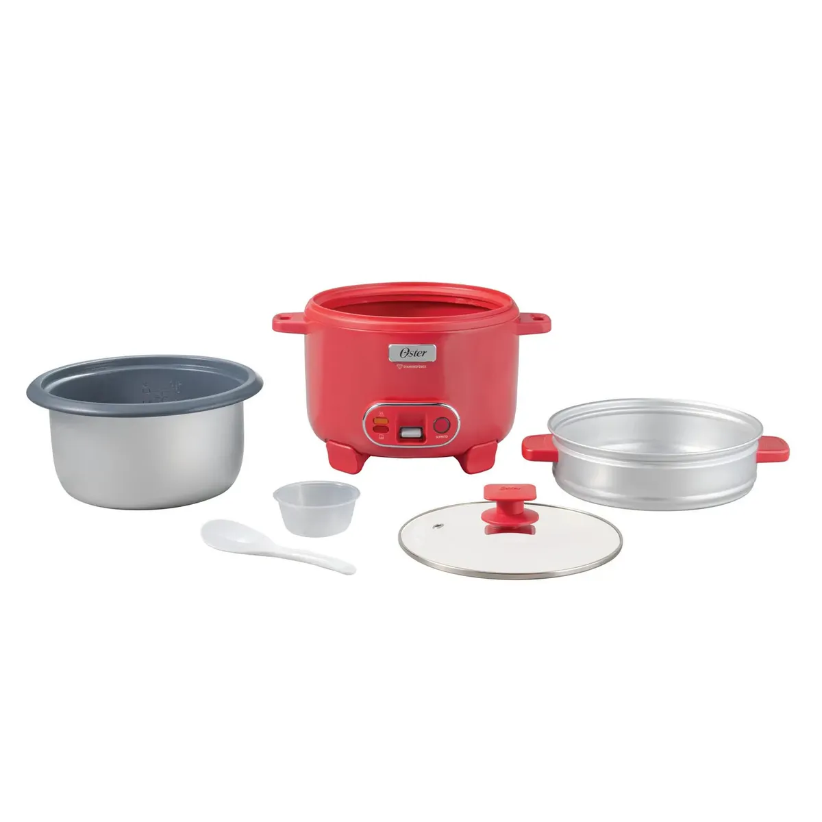 OLLA ARROCERA OSTER 1.8L 3 EN 1 FUNCIÓN DE SOFRITO VAPORERA ROJO CKSTRC10DFPNK - 4
