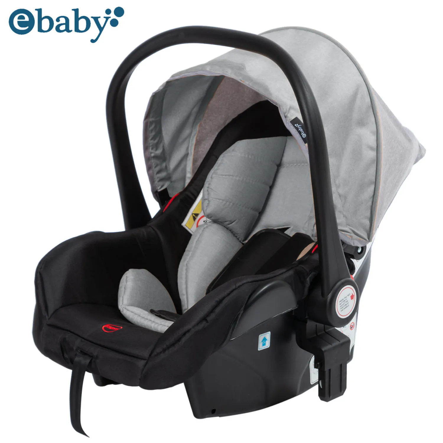 COCHE CUNA MOISÉS DE LUJO «COMFORT» CON PORTA BEBÉ GRIS - 4