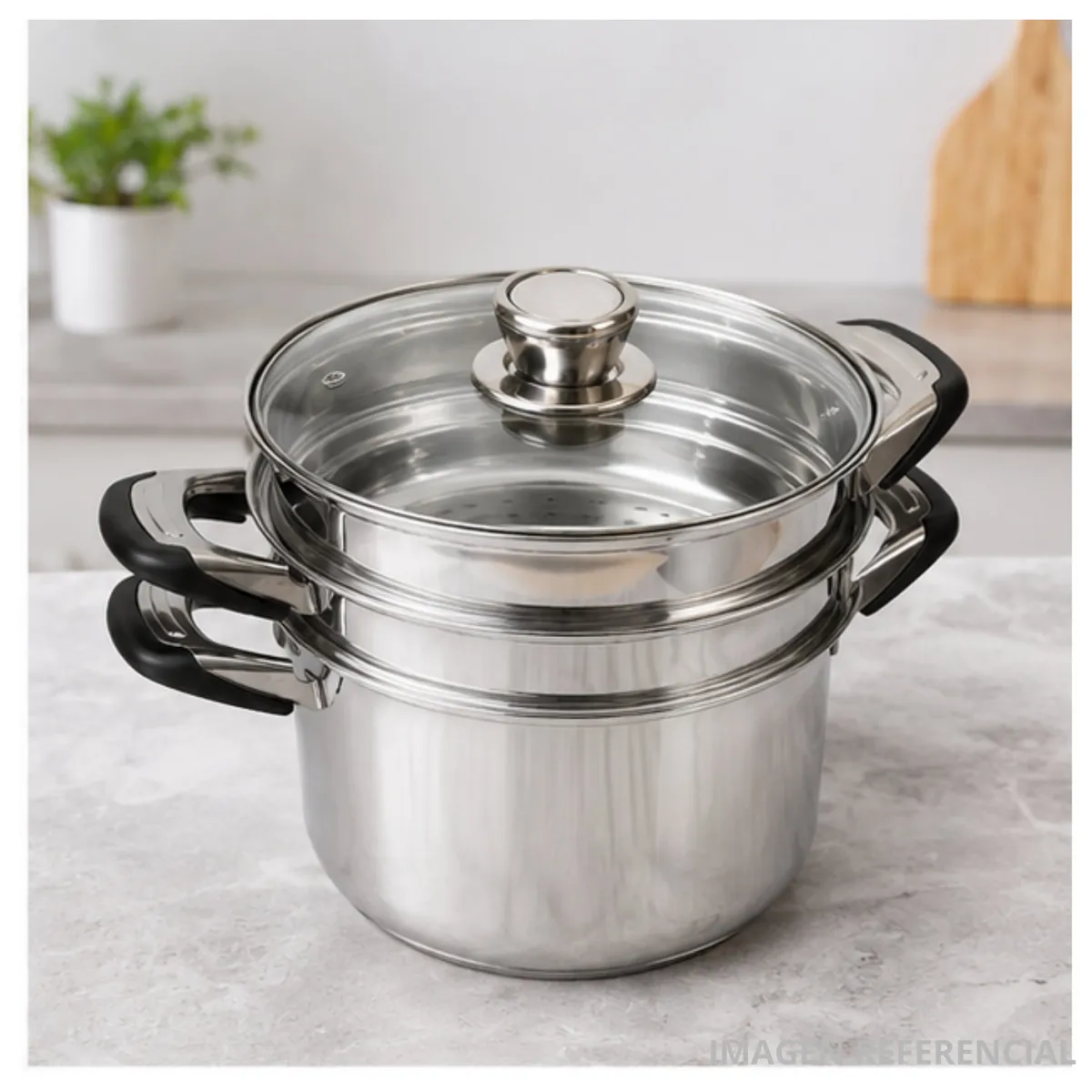 OLLA ESPAGUETERA FINEZZA DE ACERO INOXIDABLE DE 6 LITROS CON TAPA ESCURRIDORA - FZ-0062SP - 8