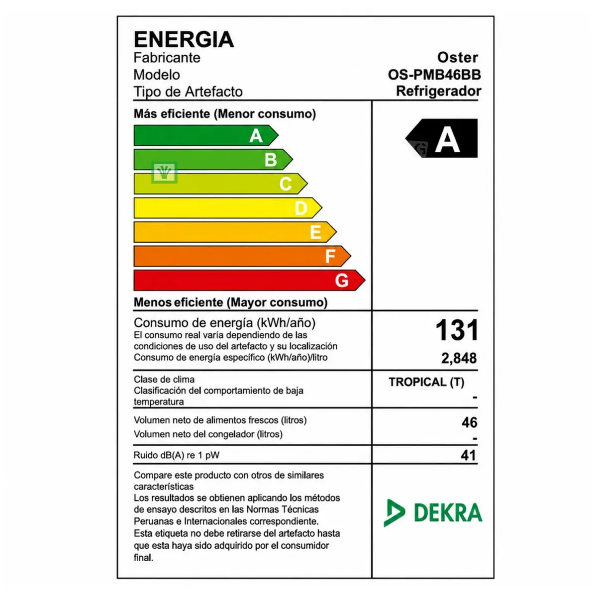 FRIGOBAR OSTER - OS-PMB46BB 46L - 5