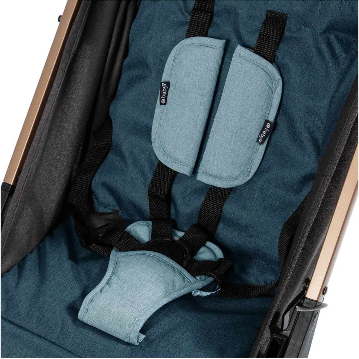 COCHE MALETA PARA BEBÉ «SOFI» DE FÁCIL PLEGADO AZUL - 6
