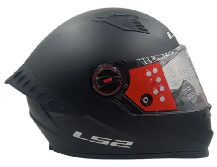 CASCO MOTO LS2 COSMOS NEGRO MATE TRANSPARENTE ECER 2206 - L - 3