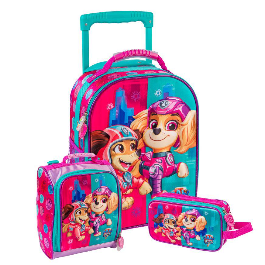 SET MALETA SCOOL EVA 3D MED PAW PATROL NIÑA - 1