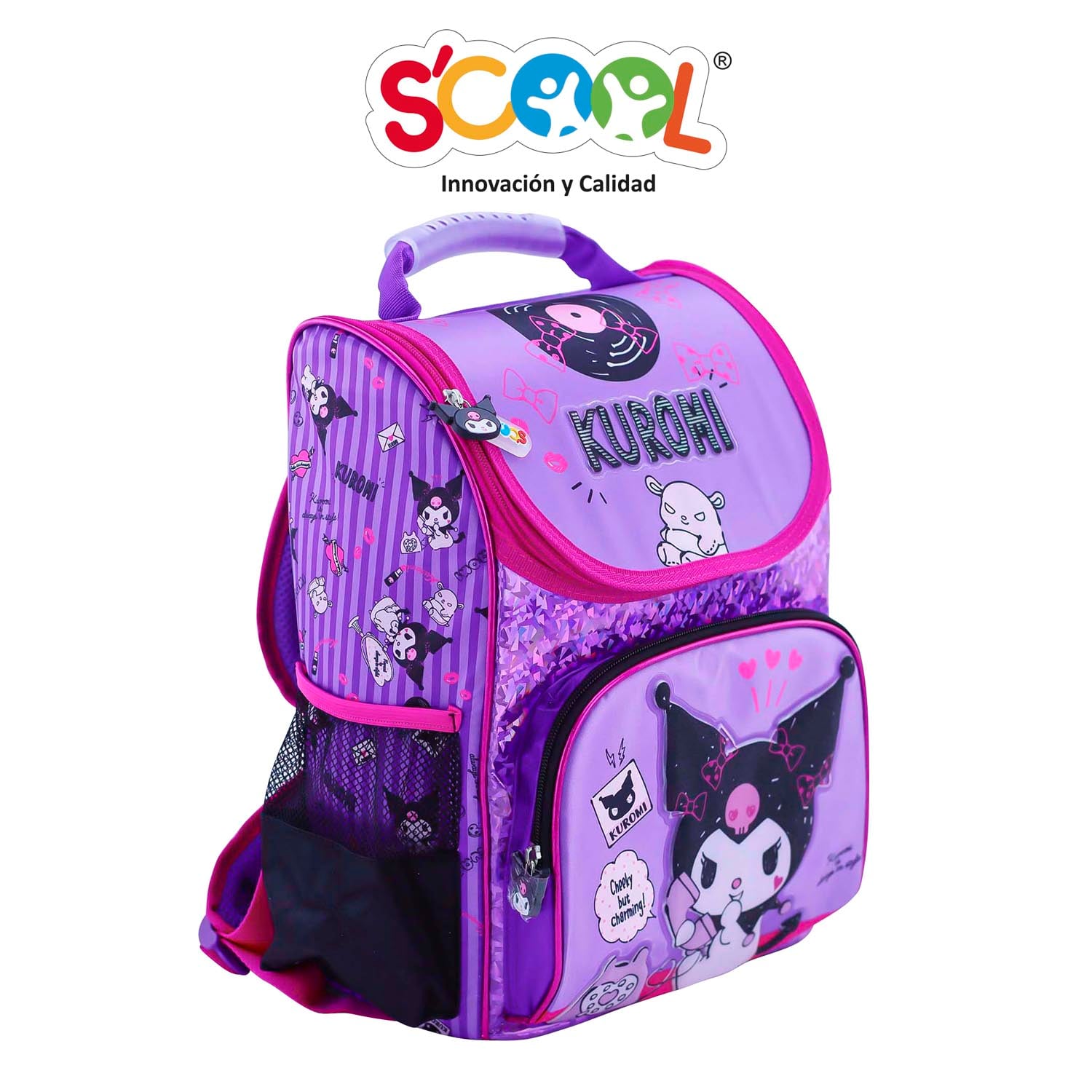 SET MOCHILA PICK SCOOL MAGIC TELA CPVC KUROMI - 2