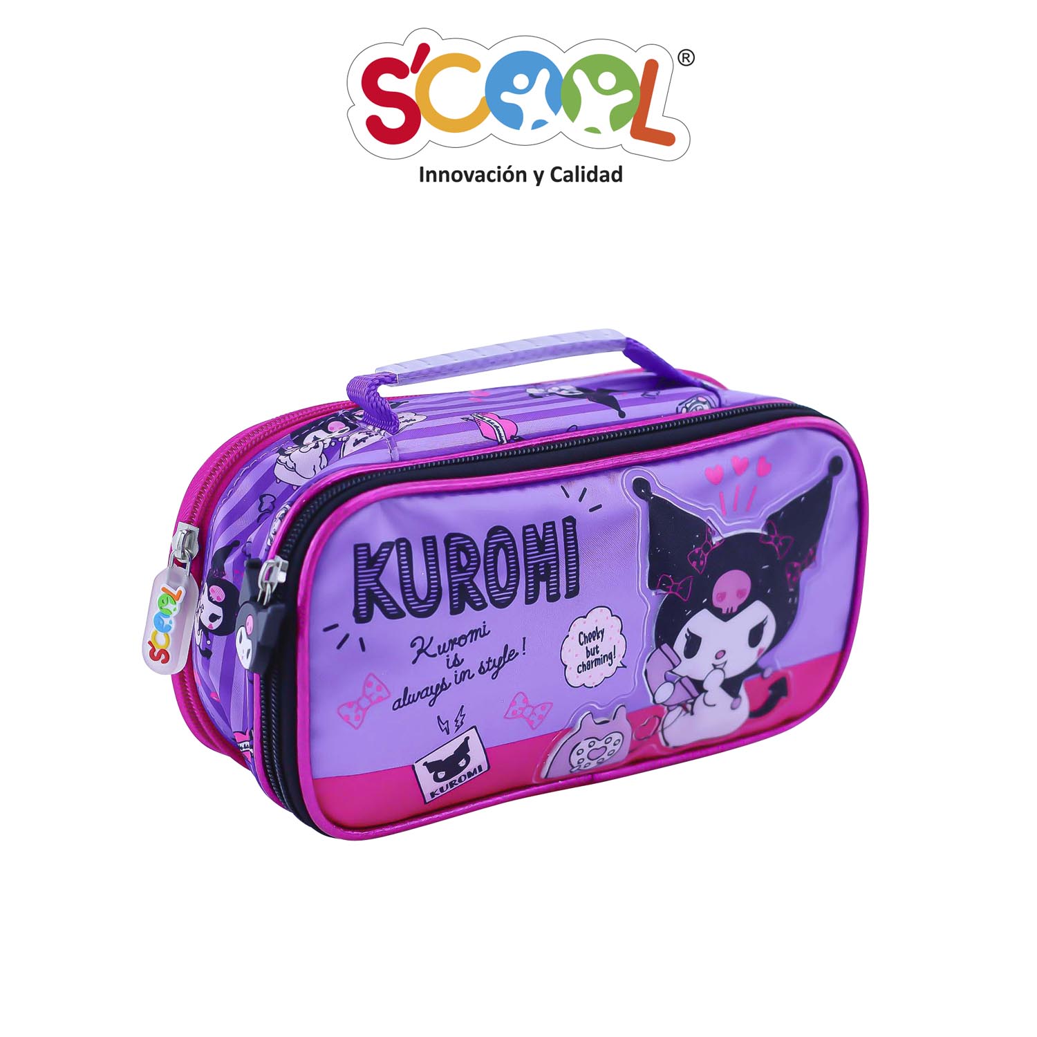 SET MOCHILA PICK SCOOL MAGIC TELA CPVC KUROMI - 5