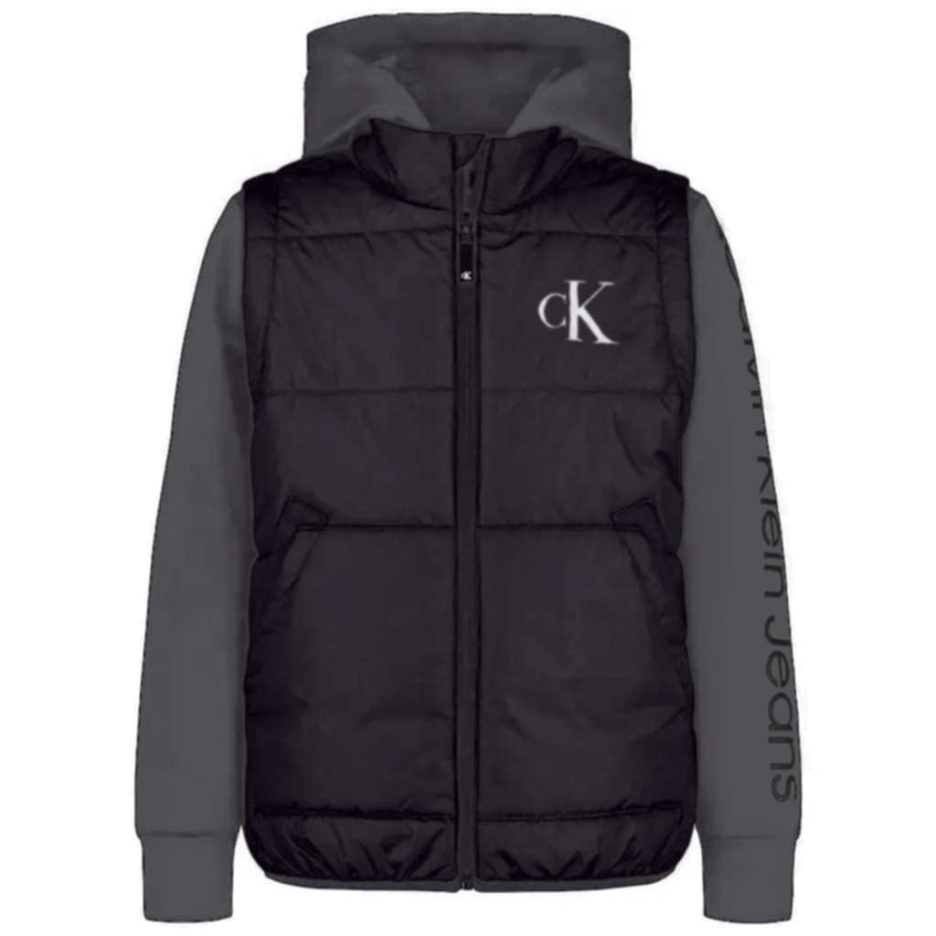 CASACA PARA NIÑO CALVIN KLEIN HYBRID JACKET RBLACK - 1