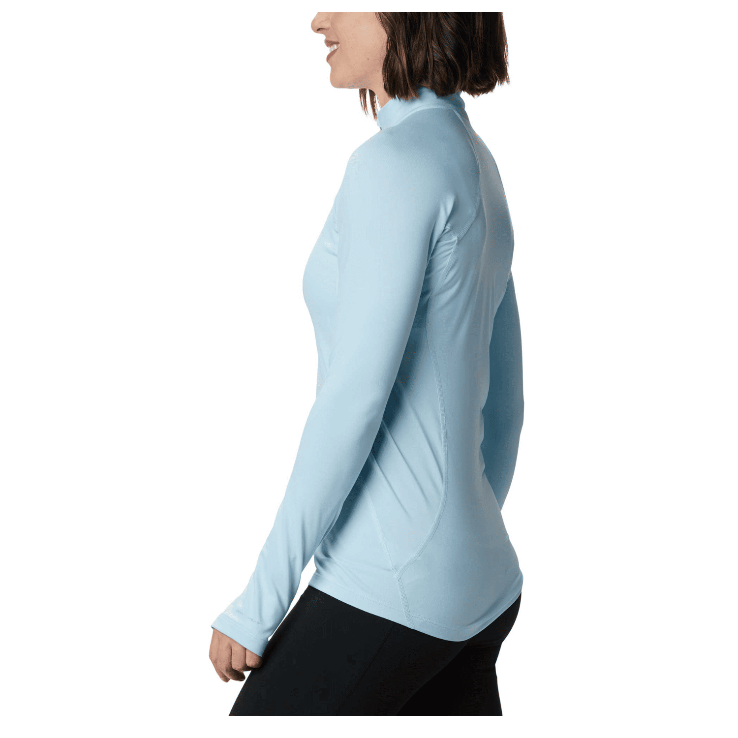 CAMISETA TERMICA INTERIOR MUJER COLUMBIA MIDWEIGHT ONMNI HEAT HALF ZIP GREEN - 3