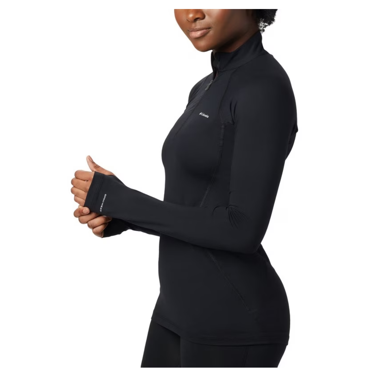 CAMISETA TERMICA INTERIOR MUJER COLUMBIA MIDWEIGHT ONMNI HEAT HALF ZIP BLACK - 2